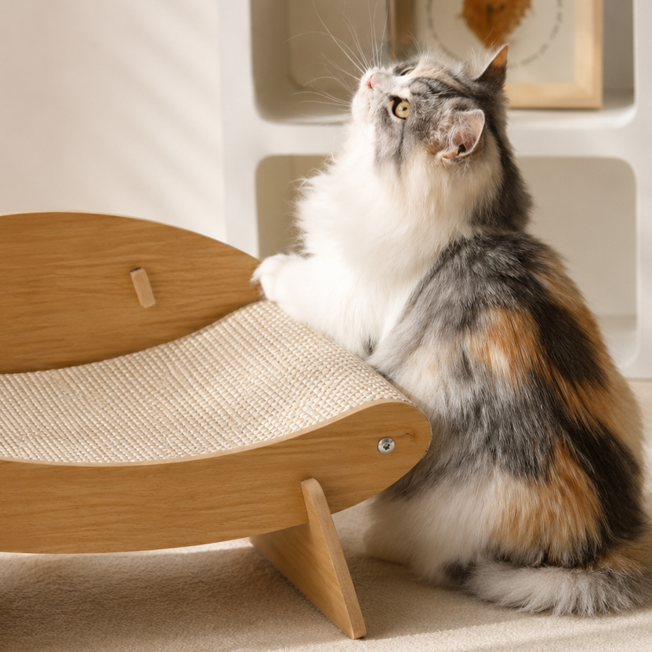 RolyCozy Sisal Cat Scratcher Sofa Bed