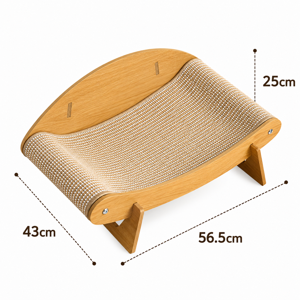 RolyCozy Sisal Cat Scratcher Sofa Bed