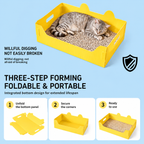 RolyCozy Travel Disposable Cat Litter Box (3-Pack)