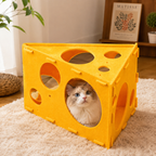 RolyCozy Cheese Felt Cat House