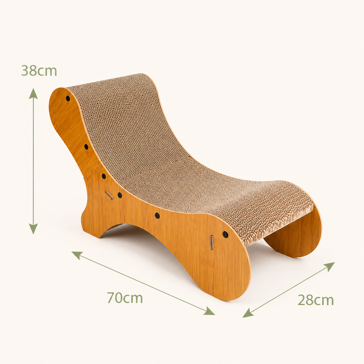 RolyCozy Wave Cat Scratcher Lounger