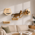 RolyCozy Cat Wall Playground Set