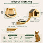 RolyCozy Cat Wall Playground Set