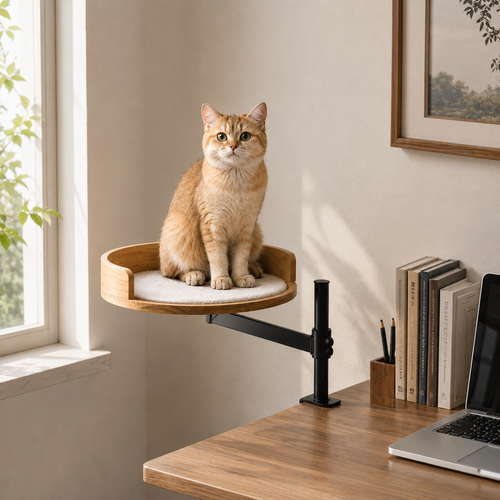 RolyCozy Cat Desk Bed