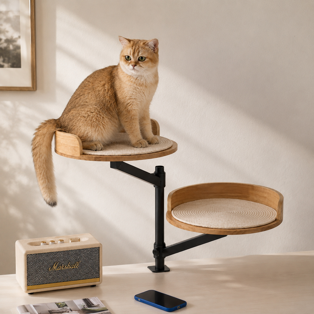 RolyCozy Cat Desk Bed
