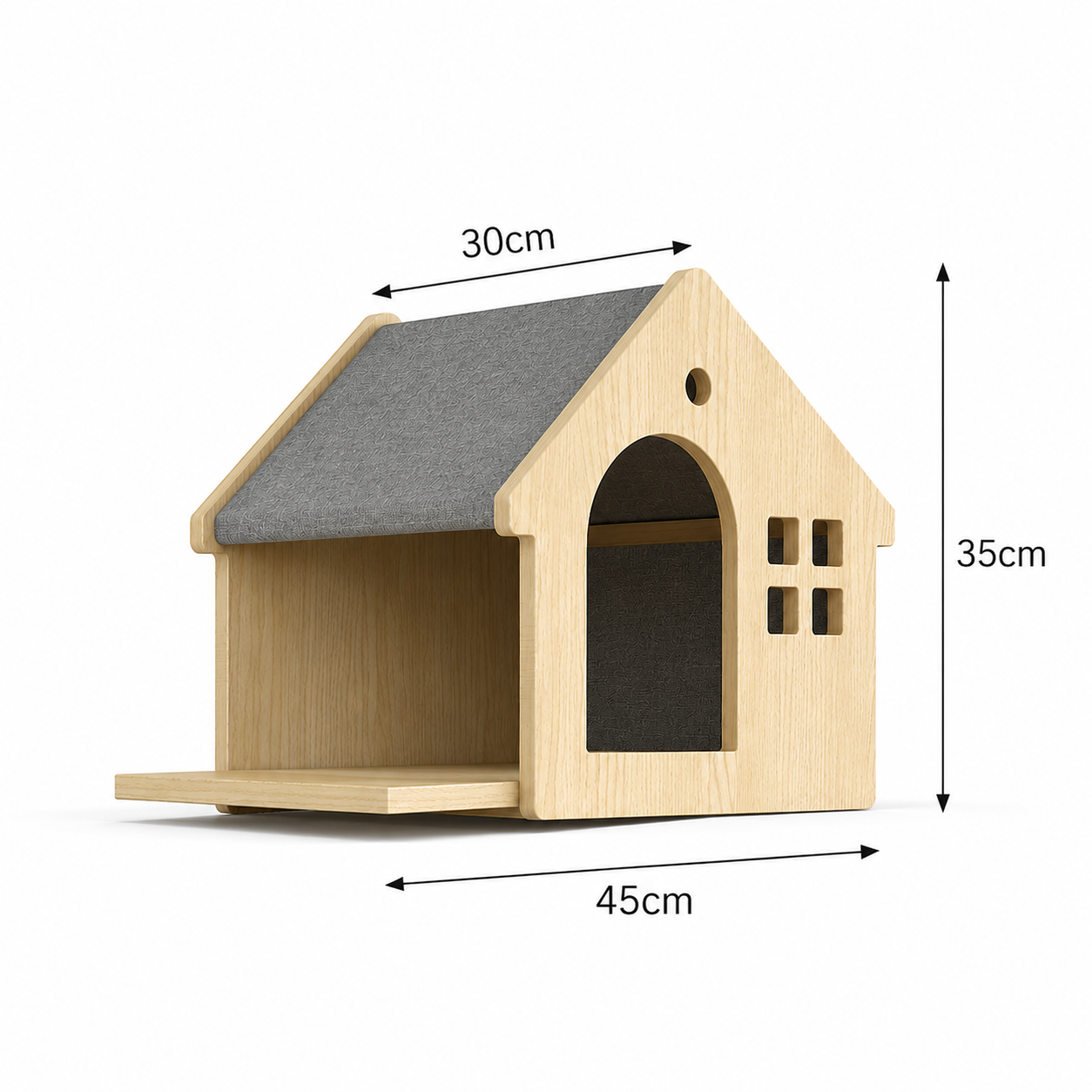 RolyCozy Wall-Mounted Cat Shelf House