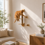 RolyCozy Wall-Mounted Cat Shelf House